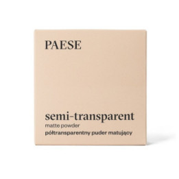PAESE skaidri kompaktinė pudra "Matte powder semitransparent" | Stiliauskodas.lt
