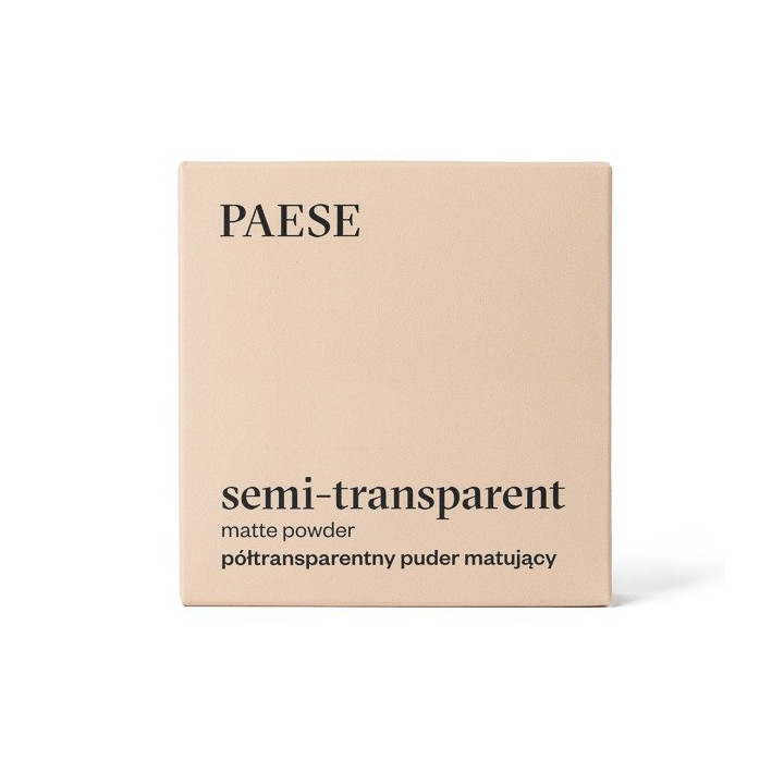 PAESE skaidri kompaktinė pudra "Matte powder semitransparent" | Stiliauskodas.lt
