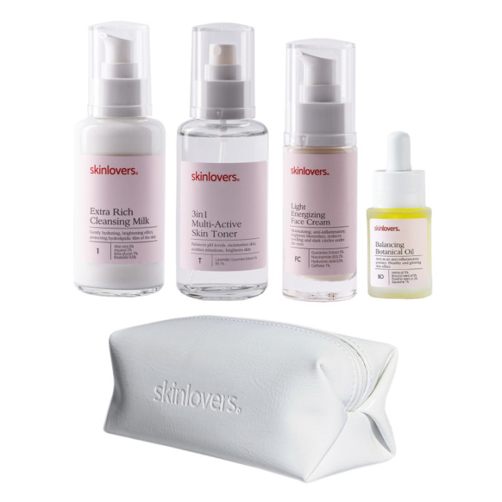 SKINLOVERS Kelioninis Kasdienės Odos Priežiūros Rinkinys | Stiliauskodas.lt
