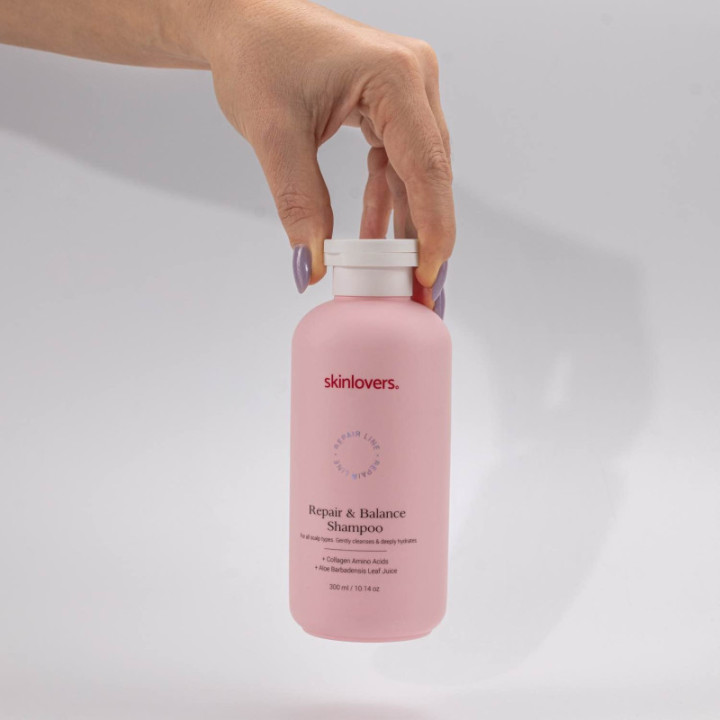 SKINLOVERS Atkuriamasis Šampūnas Dažytiems Ir Pažeistiems Plaukams