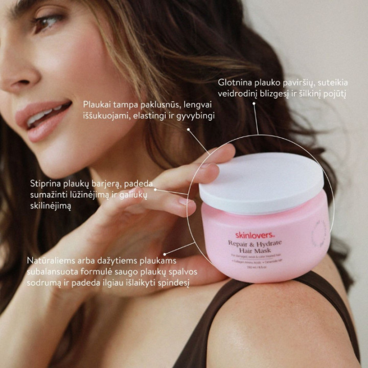 SKINLOVERS Atstatanti, Drėkinanti Ir Giliai Maitinanti Plaukų Kaukė